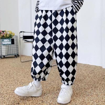 China Anti-Wrinkle Hip Pop Loose Fit Over Waist Narrow Pants Lower Ankle Length Boy Pants Trousers for sale