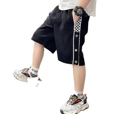 China Color Fade Proof Wholesale Boys Shorts Summer Children's Plaid Reflective Lightweight Causal Shorts for sale