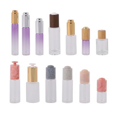 China Wholesale Special Empty Cosmetic Glass Bottle Empty Unique Shape Personal Care Design Essential Oil Glass Bottle for sale