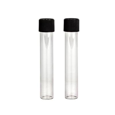 China Modern High Borosilicate Glass Bottle 25ml Screw Cap Pull Tube Bottle Tobacco Bottle Cigar Tube for sale