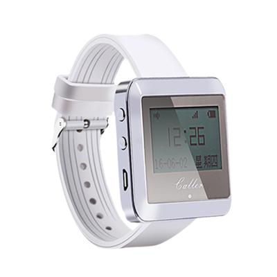 China Ringbell Restaurant Radio Calling System With Wrist Watch Calling Paging System Calling Mini System 51*46*16MM for sale