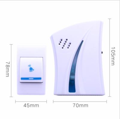 China DB-1 Ringbell Modern 100m Radio Home Doorbell, Smart Wireless Doorbell Digital Doorbell for Home for sale