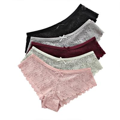 China Wholesale Seamless Underwear Women Panties Women Panties Bragas Antibacterial Transparent Lace Panties for sale