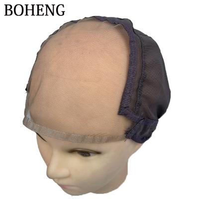 China Lace Stretch Mesh Lace Up Adjustable U Part Wig Caps Net Synthetic Hair Wigs Lace Front Cap Dome Mesh Cap for sale