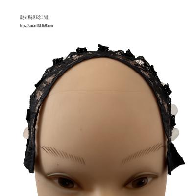 China Large U-shaped Adhesive Paper Net Flower Tape Flower Elastic Wig Hairnet Wig Accessories for sale