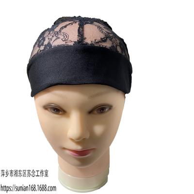 China SN-0003 ice ribbon lace top faux hair holdcap wig accessories elastic net bold wig cap ice ribbon lace top for sale