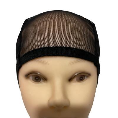 China SN-0009 Black Transparent Mesh Weaving Elastic Net Dome Weaving Caps For Making Wigs Dome Mesh Cap for sale