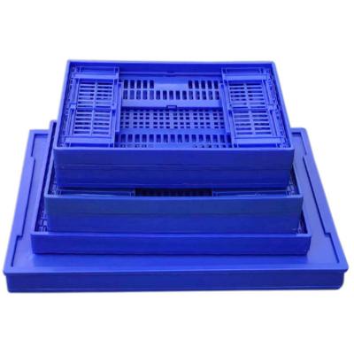 China Foldable Box Plastic Crate Solid Collapsible Vegetable Crates for sale