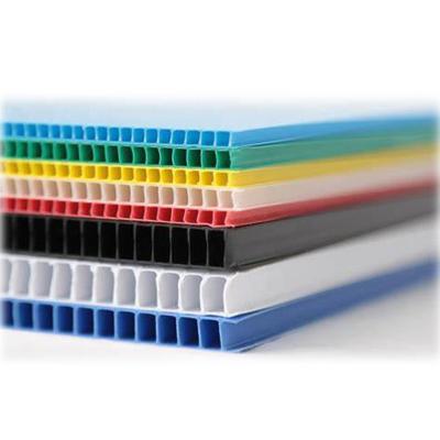 China Waterproof Custom White Black Blue Corrugated Floor Protection Board PP Flute Board for sale