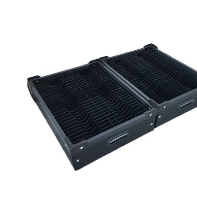 China New Design Recyclable Hot Saller Corrugated Boxes ESD Circulation Box Plastic ESD PCB Moving Tray for sale