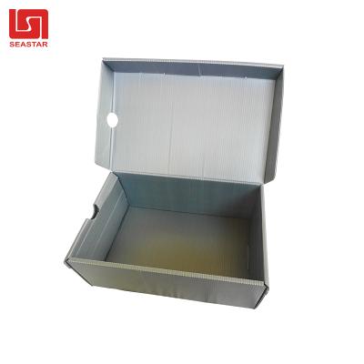 China Recyclable Corrugated Plastic Shoe Box for sale