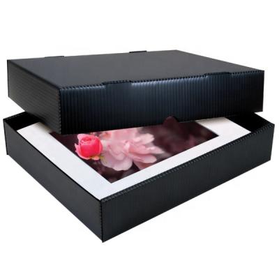 China Recyclable Shipping Boxes from Matte Black Corrugated Plastic Packaging for sale