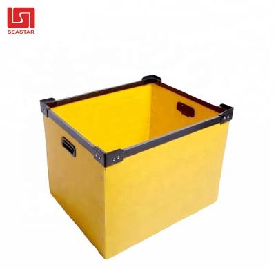 China Recycled Materials PP Plastic Corrugated Storage Corrugated Plastic Box for sale