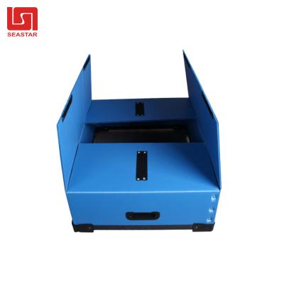 China Recycled Materials Folding Corrugated Plastic Box PP Material Correx / Corflute Boxes Manufacturer for sale