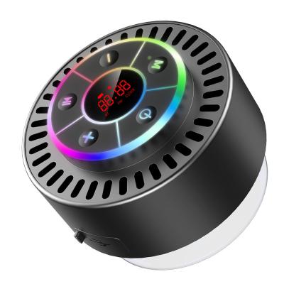 China Waterproof AirPlay IPX7 bluetooth shower speakers bluetooth wirelesswith clocks led digital clock display light show FM microphone for sale