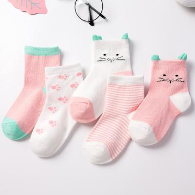 China Baby Sporty Newborn Socks Mesh Breathable Cotton Breathable Cartoon Winter Solid Color Cute Animal Infant Infant Short Cozy Sock for sale