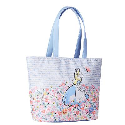 China Beautiful Logo Printed Disney Cotton Canvas made to order Tote Customized Shopping Bag Bag with Logo Print for sale