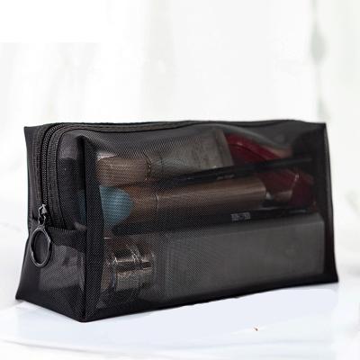 China Promotional Makeup Kit Cosmetic Bag Standard Wholesale Black Cosmetic Bag Makeup Grid for sale