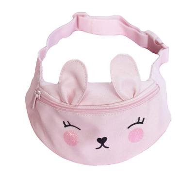 China New Fashion Canvas Small Pink Cartoon Canvas Travel Cute Toddler Girls Babies Little Kids Fanny Pack Bag Purse For Size Toddler Kids Sport for sale