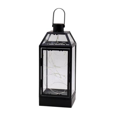 China Morden LED Metal Lantern For Outdoor Home Decor Combination Decorations LED Candle Lantern For Home And Garden Decor for sale