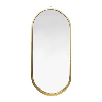 China Morden Style Fashion Luxury Concise Metal Framed Salon Espejos De Peeled Decorative Wall Mirror Makeup Mirror for sale