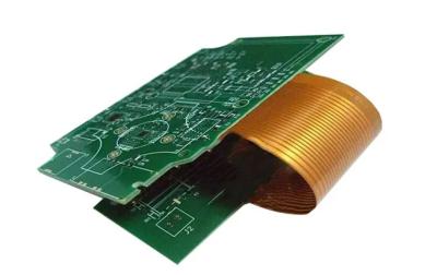 China Profiling Punching Rigid Flex PCB With Red Solder Mask Custom Design for sale