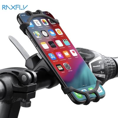 China New Adjustable Craft Universal Adjustable Silicone Phone Holder For Motorcycle Bike Mobile Phone Holder for sale