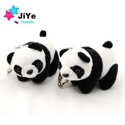 China Wholesale Panda Plush Stuffed Animal Soft Toy Black White Panda Key Chain for sale