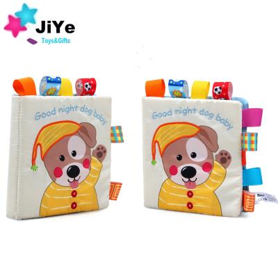 China Baby Protection Baby Education Toys Cartoon Animal Story Cloth Soft Plush Book for sale