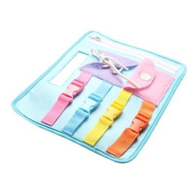 China Kids Gift Educational Sensory Toys Kids Learning Basic Life Skills Learn To Dress for sale