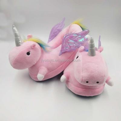 China Anti-odor unicorn slipper with wings for kids for sale