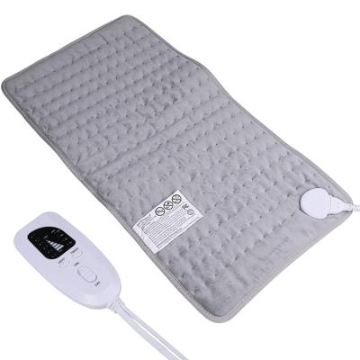 China Microplush Fiber Cheap Health Care 220v 60*30cm CE Approval Elderly Fast Heater Electric Heating Pad Level Heating Controller for sale