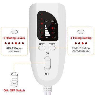 China Microplush Fibers Fast Heating Technology Adjustable Temperature Electric Heated Foot Warmers For Men And Women for sale