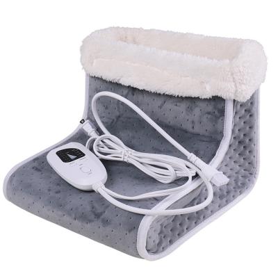 China Health Care Physiotherapy Factory Wholesale Price Unisex Electric Heated Foot Heater Pad Warmer For Winter for sale