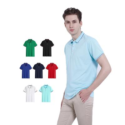 China New Arrival Anti-wrinkle Sublimation Polo Shirts Polyester Uniform Design Plain Polo Shirts Customize With Logo in stock for sale