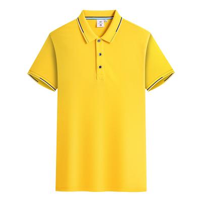 China Anti-Wrinkle Fast Delivery 190GSM Cotton Collar Plain T-Shirt Customized Logo Printing Polo Shirts for sale