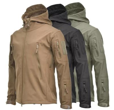 China Winter Sale Amazon Aliexpress Military Jacket Softshell Men Army Tactical Warm Combat Jacket Warm Windproof Hoodie for sale