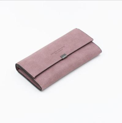 China Waterproof 2021 Ladies Leather Long Wallet Women Brand Vintage Card Holder Coin Purse Women Zipper Latch Purse for sale