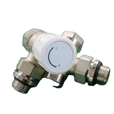 China General Thermostatic Radiator Angle Valve With For Heating Radiator for sale