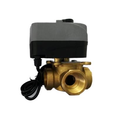 China General Water Temperature Adjustable Brass Thermostatic Mixing Valve for sale