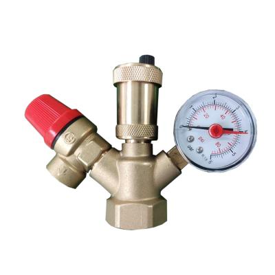 China General Brass Boiler Safety Group Set Complete Pressure Relief Valve Safety Valve for sale