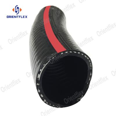 China Crush Resistance Vacupress Oil PVC/PU/NBR Compound S&D Anti-Static Rubber Hose Reinforced with Embedded Galvanized Steel Helix and Polyester Wires for sale