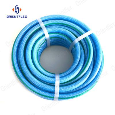 China Anti Aging Commercial Outdoor Tuck Free Drinking Water Safe PVC Knitted Garden Water Hose Hose Reel for sale