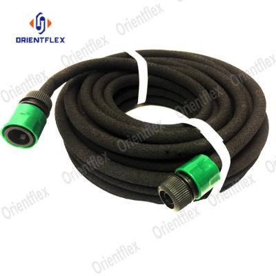 China Adjustable Commercial Super Flexible No Pressure Butt And Drip System Rubber Soaker Hose Accessories for sale