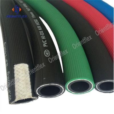 China Performanced Flexible Red PVC Non Tuck Portable Air Compressor Replacement Plastic Fiber Reinforced Hose for sale