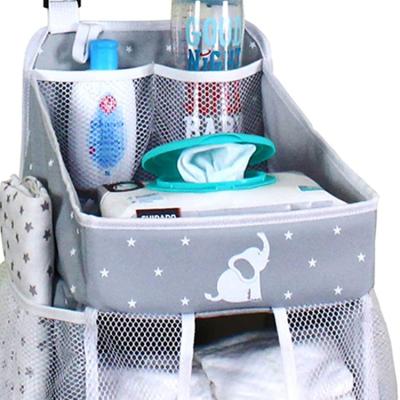 China POLY Hanging Diaper Organizer Crib Diaper Cart Storage for Baby Nursery Diaper Organization Hanging Storage for Baby Bases for sale