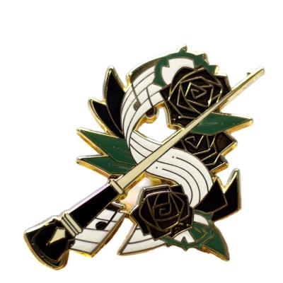 China Top Quality Europe Metal Pins Lapel Badge Maunufature Fashion Attractive Metal Hard Enamel Pin for sale