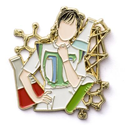 China Hard Lapel Pin Soft Enamel Metal Cartoon Badge Custom Souvenir Gift From Europe Manufacturer for sale