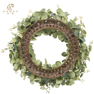 China Natural Touch Diameter 50cm Color External Christmas Greenery Light Garland for sale