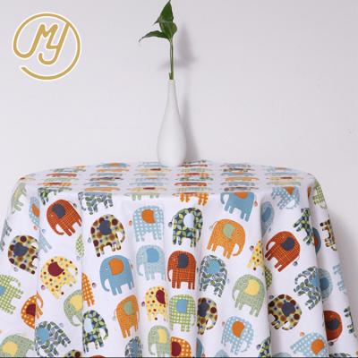 China Factory Wholesale Animal Printed Waterproof High Quality TC Tablecloth Canvas Fabric for sale